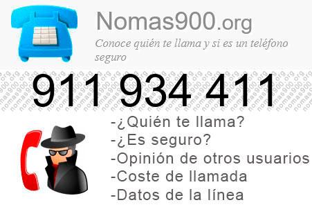 Teléfono 911934411