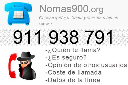 Teléfono 911938791