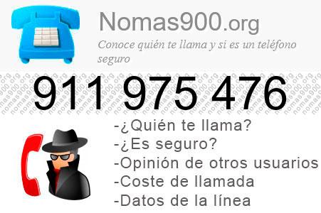 Teléfono 911975476