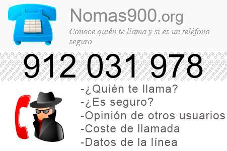 Teléfono 912031978