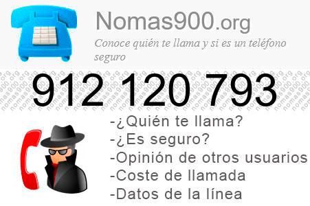 Teléfono 912120793