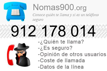 Teléfono 912178014