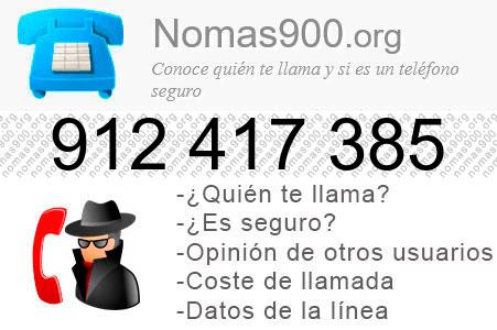 Teléfono 912417385