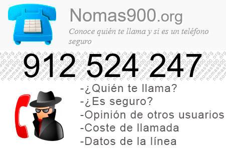 Teléfono 912524247