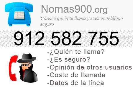 Teléfono 912582755