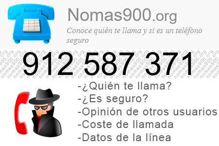 Teléfono 912587371