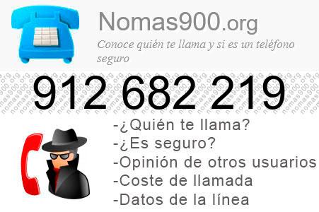 Teléfono 912682219