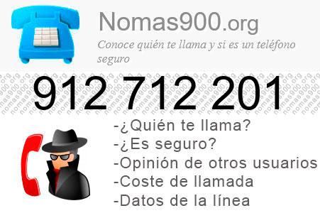 Teléfono 912712201