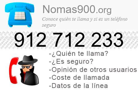 Teléfono 912712233