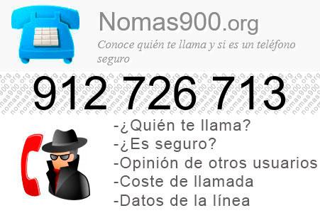 Teléfono 912726713