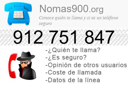 Teléfono 912751847
