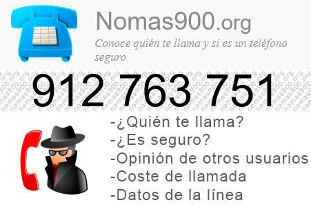 Teléfono 912763751