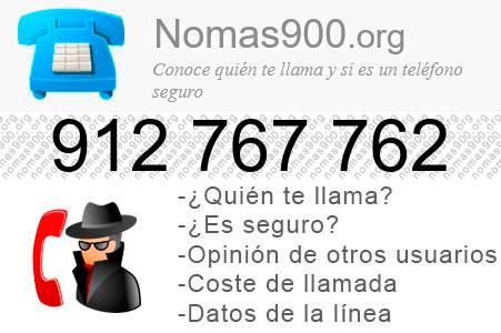 Teléfono 912767762