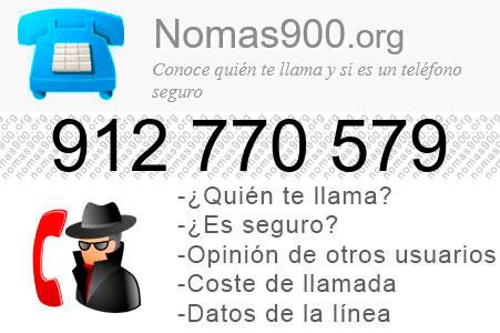 Teléfono 912770579
