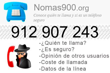 Teléfono 912907243