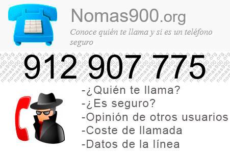Teléfono 912907775
