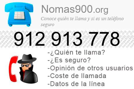 Teléfono 912913778