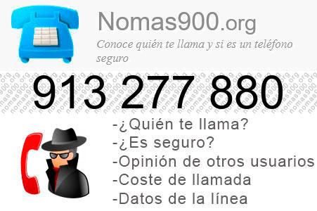 Teléfono 913277880
