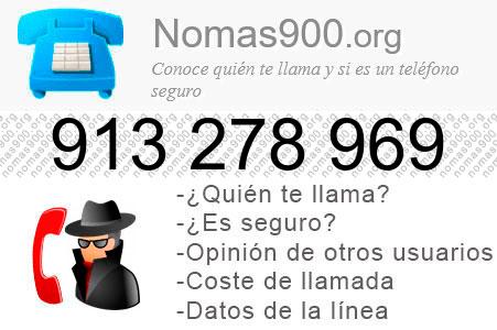 Teléfono 913278969