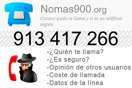 Teléfono 913417266