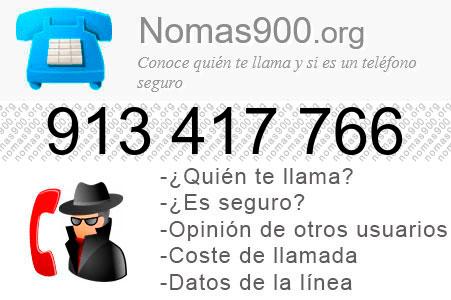 Teléfono 913417766