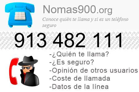 Teléfono 913482111