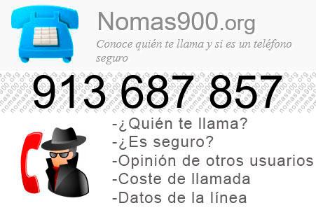 Teléfono 913687857