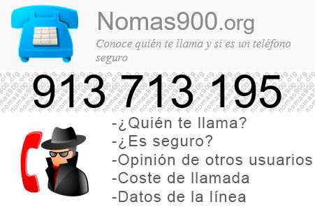 Teléfono 913713195