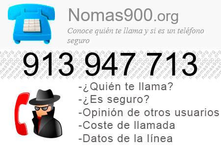 Teléfono 913947713