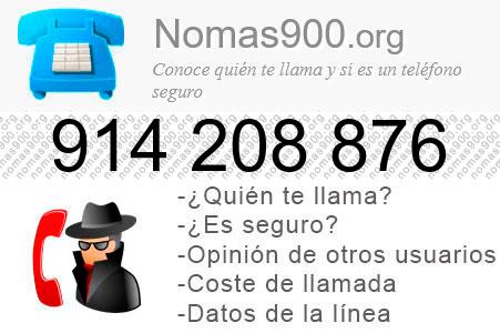 Teléfono 914208876