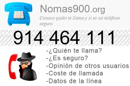 Teléfono 914464111