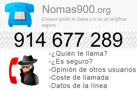 Teléfono 914677289