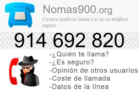 Teléfono 914692820