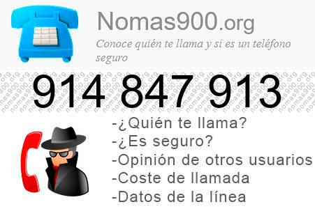 Teléfono 914847913