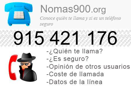 Teléfono 915421176