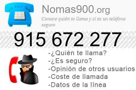 Teléfono 915672277
