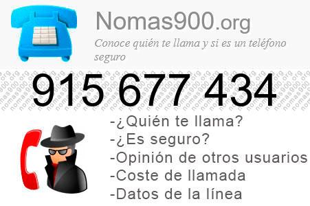 Teléfono 915677434
