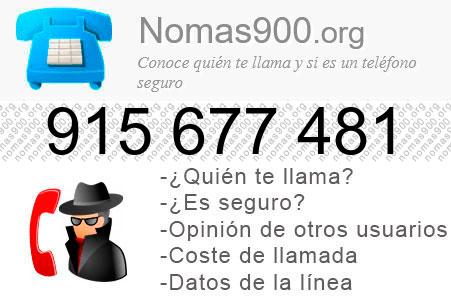 Teléfono 915677481