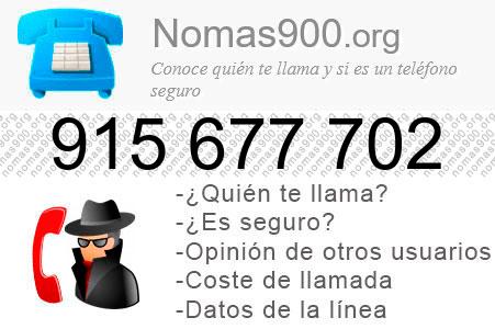 Teléfono 915677702