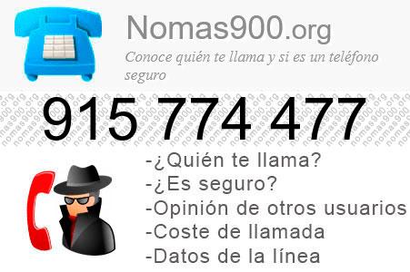 Teléfono 915774477