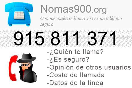 Teléfono 915811371