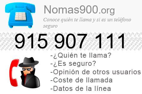Teléfono 915907111