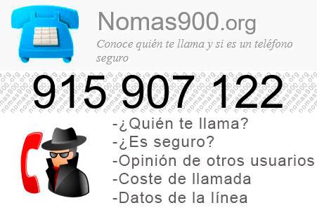 Teléfono 915907122