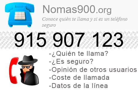 Teléfono 915907123