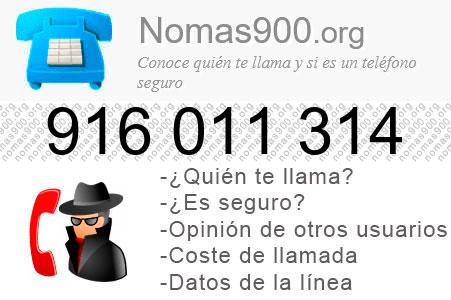 Teléfono 916011314