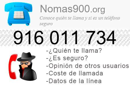 Teléfono 916011734