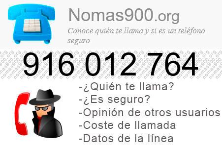 Teléfono 916012764