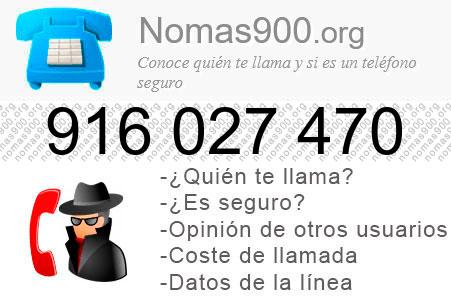 Teléfono 916027470