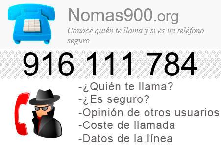 Teléfono 916111784