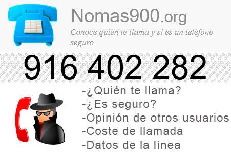 Teléfono 916402282